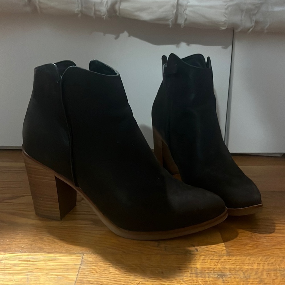 black and brown alter’d state boot/booties